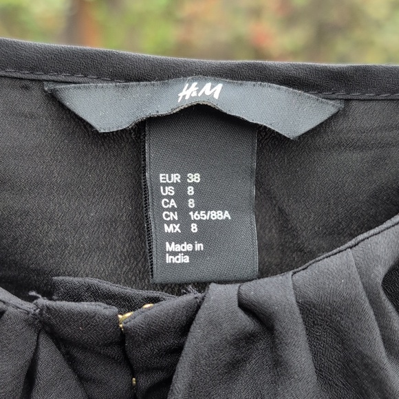 H&M Black Ruffle-Front Tank Top - Picture 2 of 6